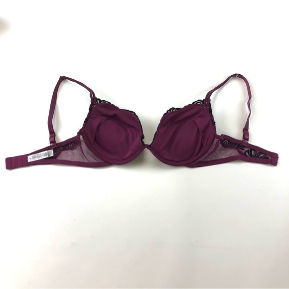 La SENZA Black And Purple Lace Bra - Picture 5 of 7